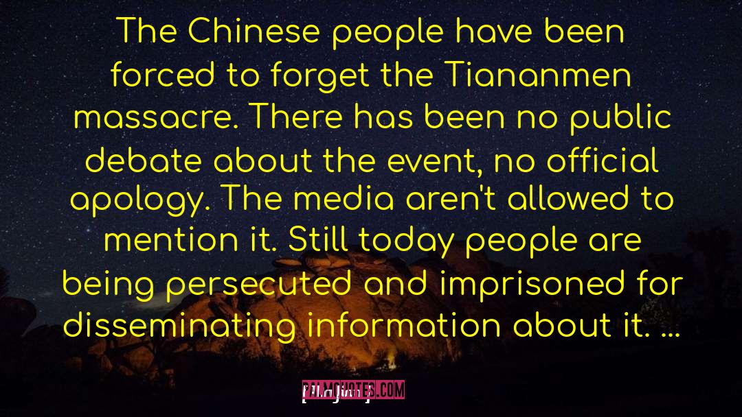 Tiananmen quotes by Ma Jian