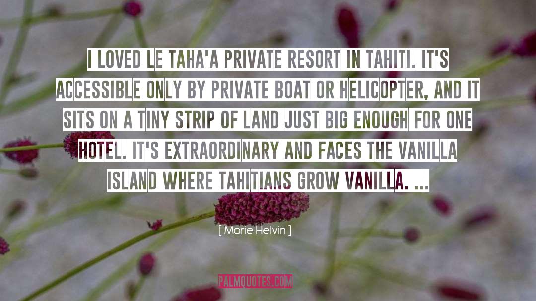 Tiare Tahiti quotes by Marie Helvin