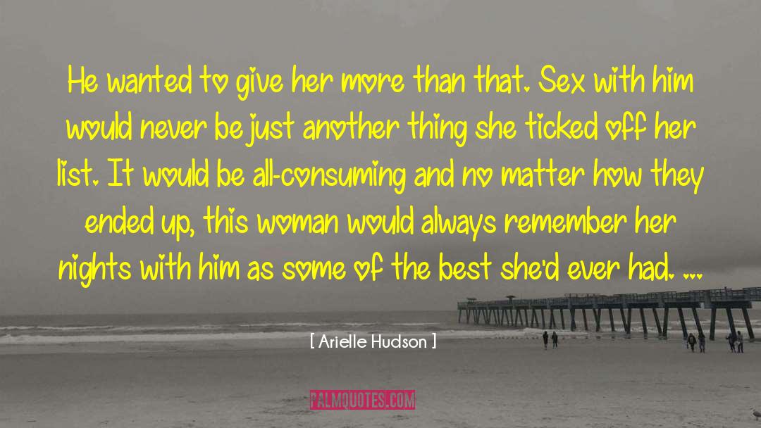 Ticked quotes by Arielle Hudson