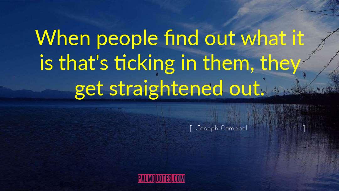 Ticking quotes by Joseph Campbell