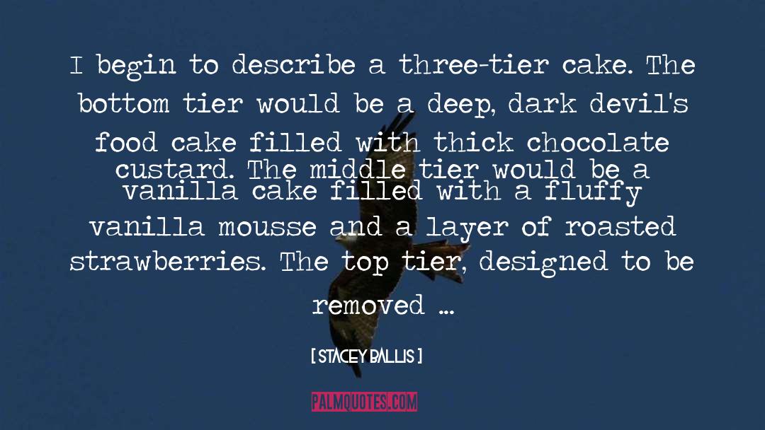 Tier Cake quotes by Stacey Ballis