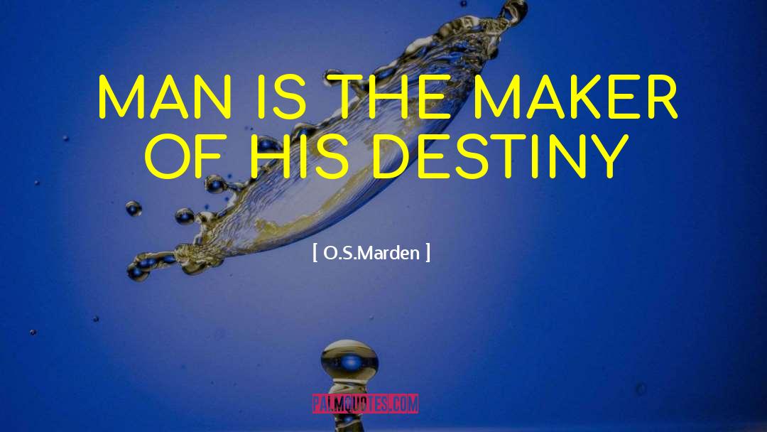 Tiger S Destiny quotes by O.S.Marden