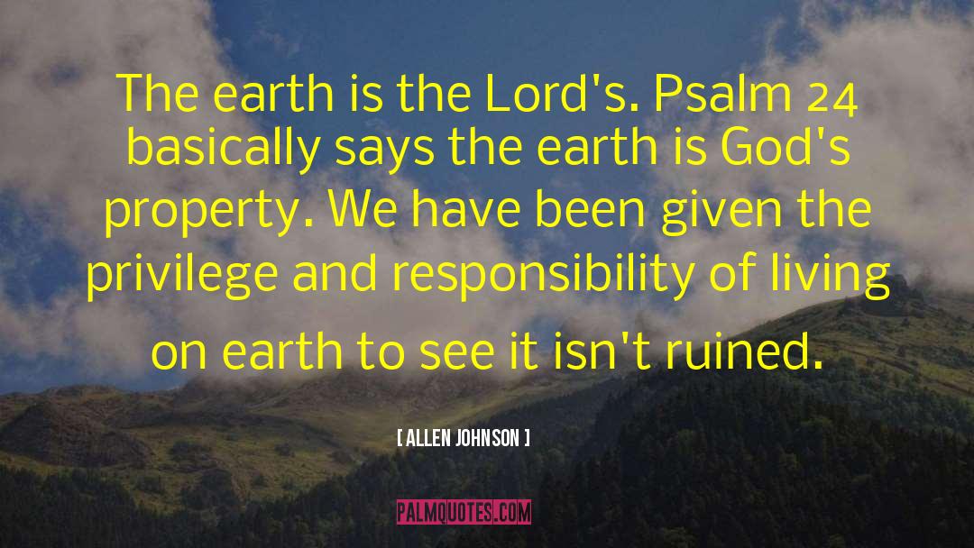 Tilled Earth quotes by Allen Johnson