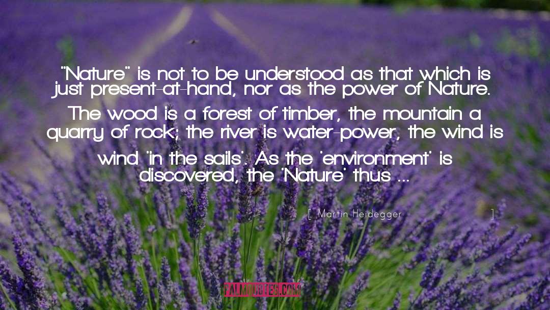 Timber quotes by Martin Heidegger