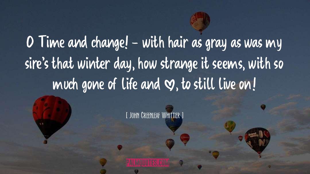 Time And Change quotes by John Greenleaf Whittier