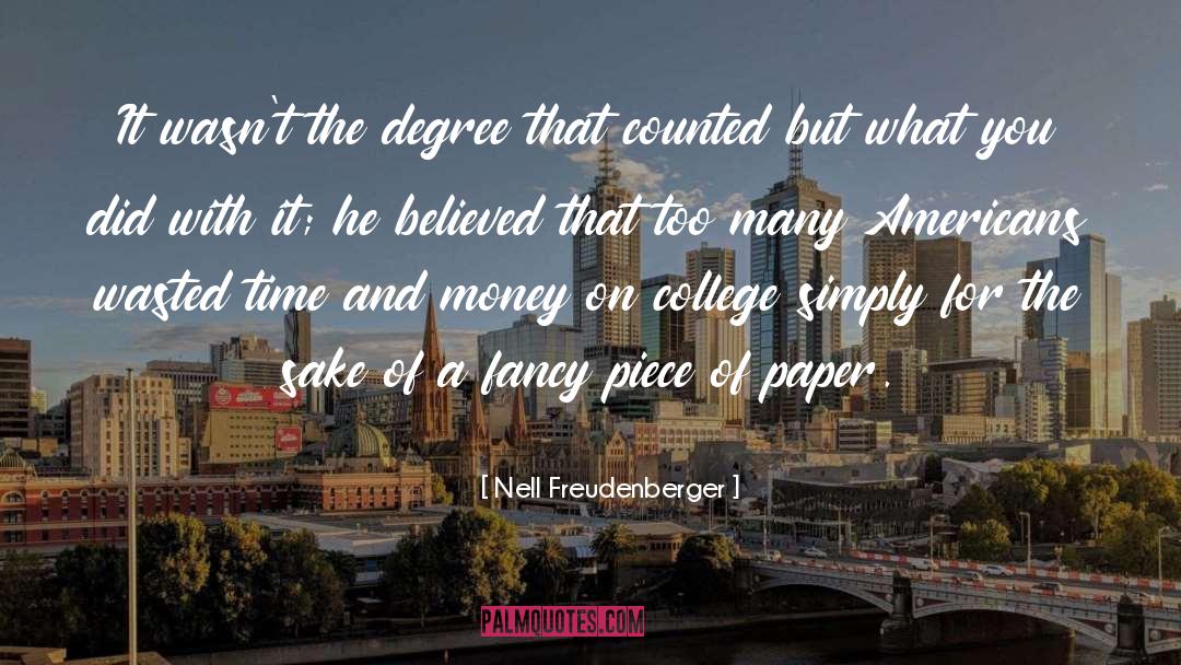 Time And Money quotes by Nell Freudenberger