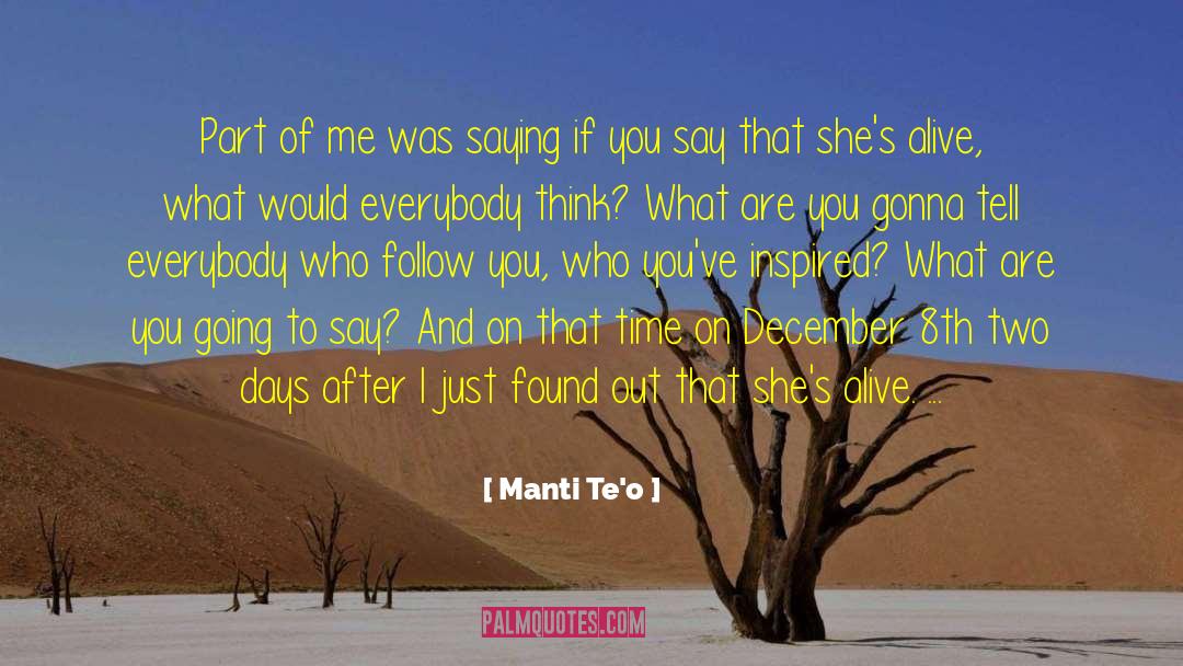 Time Apart quotes by Manti Te'o