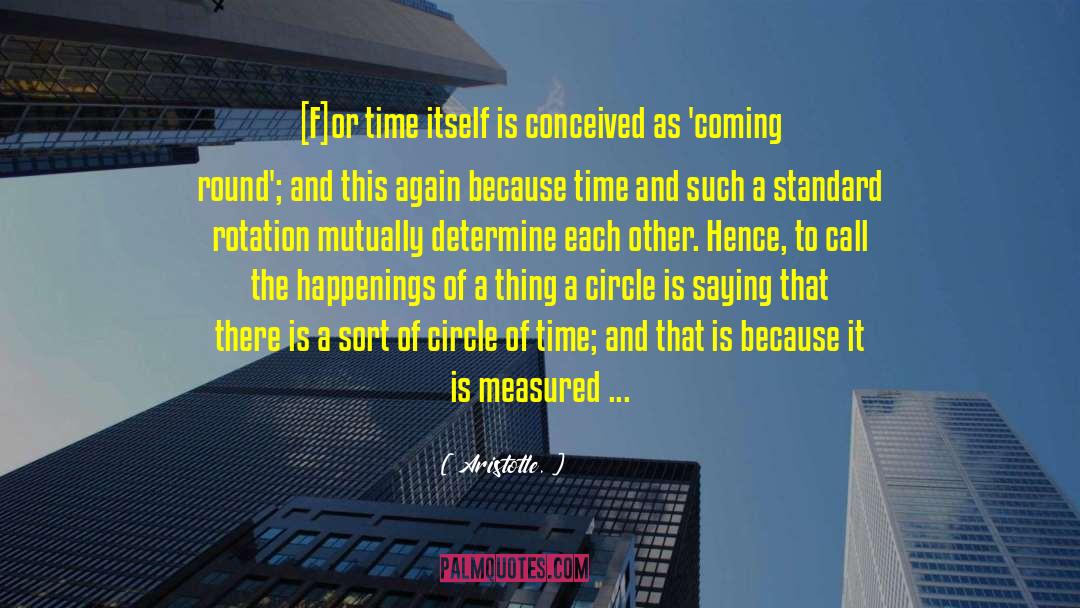 Time Circle quotes by Aristotle.