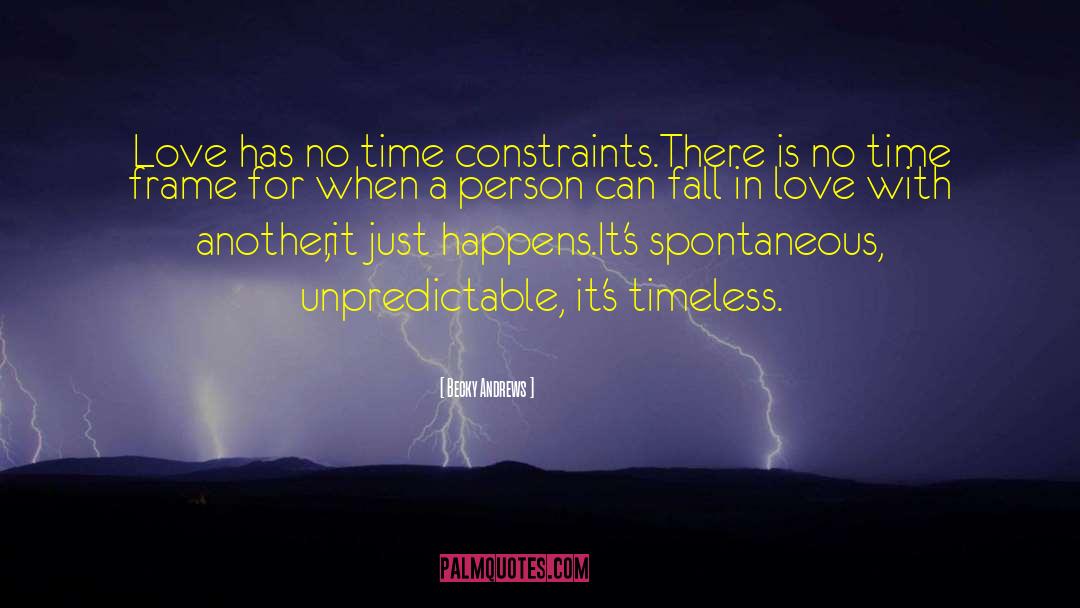 Time Constraints quotes by Becky Andrews