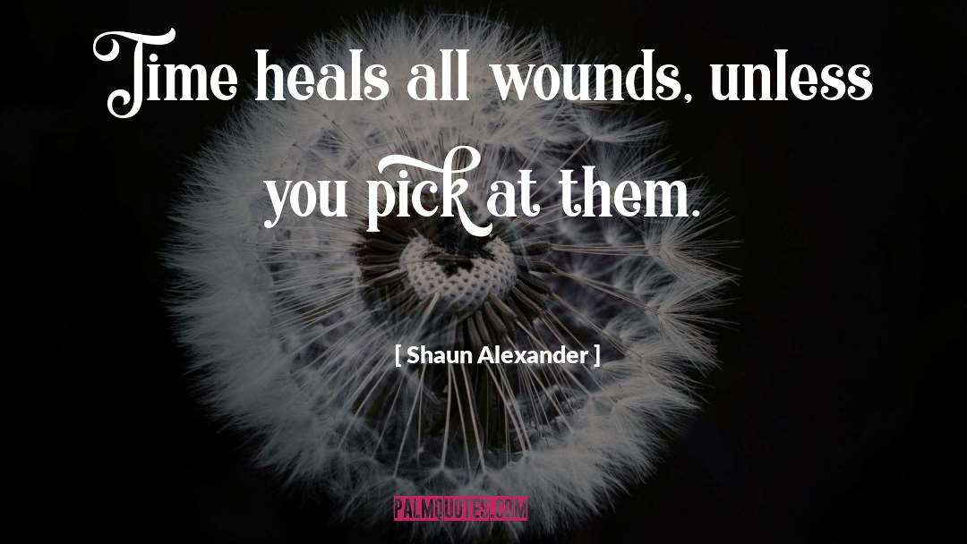 Time Doesn T Heal All Wounds quotes by Shaun Alexander