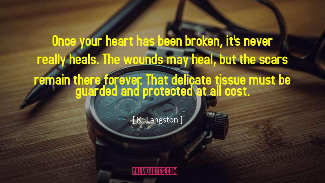 Time Doesn T Heal All Wounds quotes by K. Langston