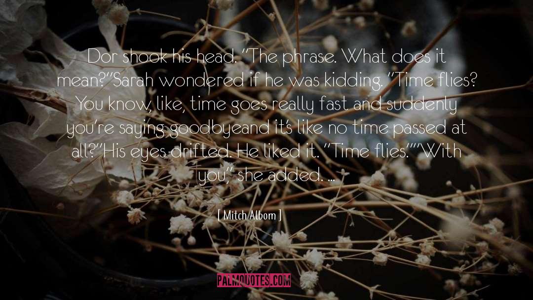 Time Flies quotes by Mitch Albom
