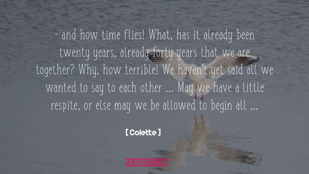 Time Flies quotes by Colette