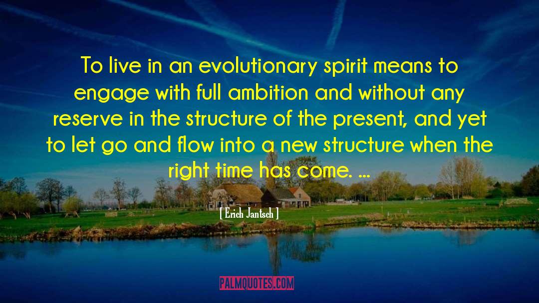 Time Flow quotes by Erich Jantsch