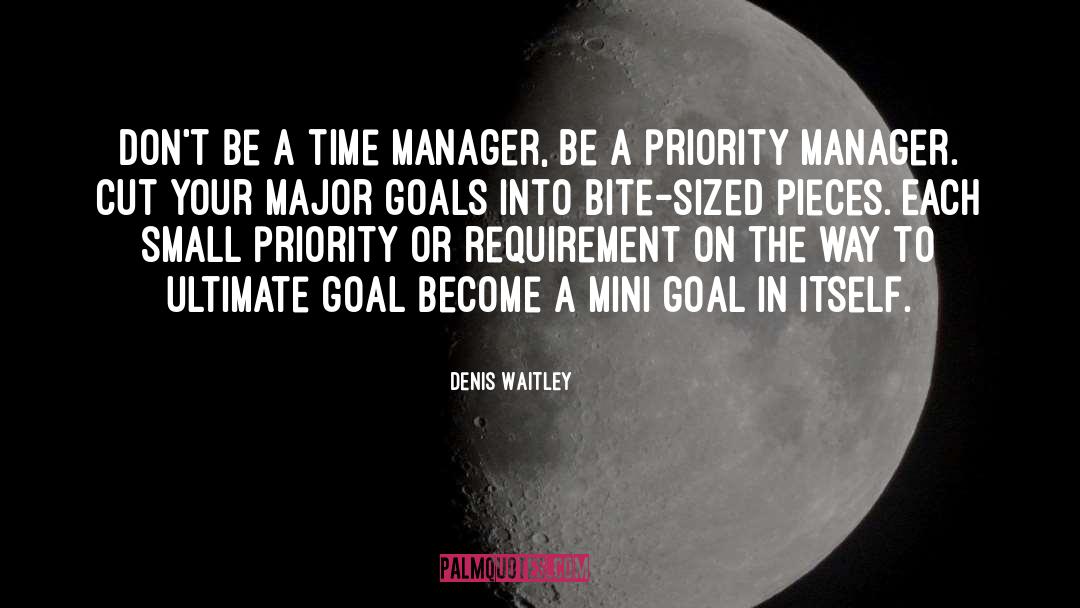 Time Goals quotes by Denis Waitley