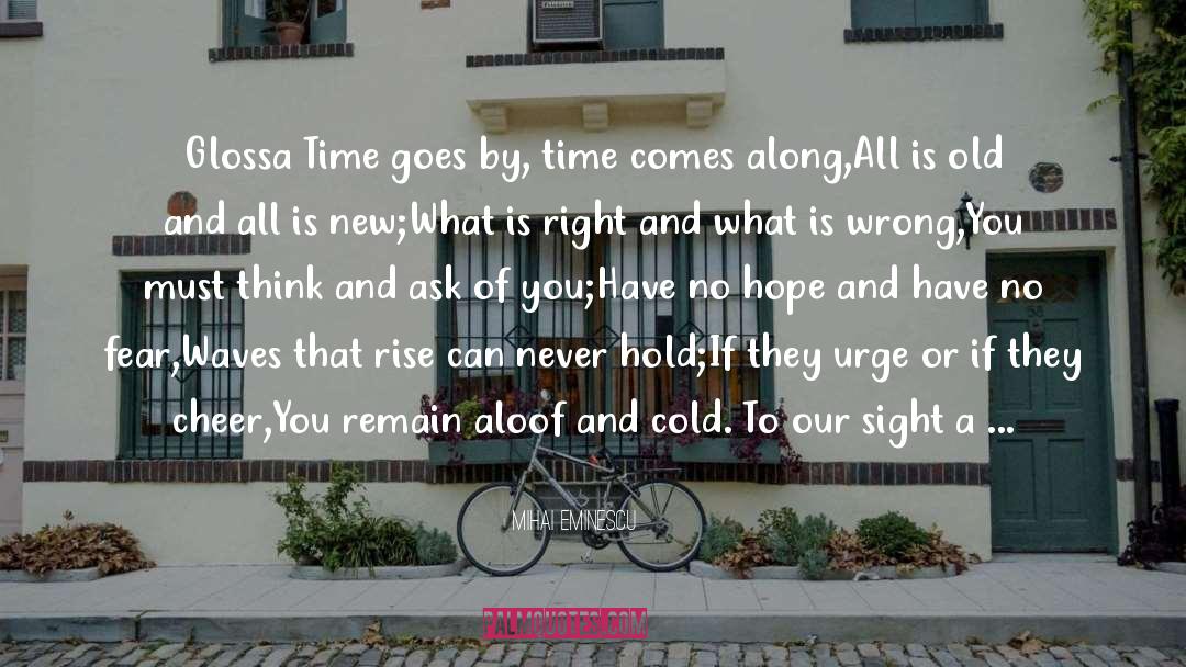 Time Goes By quotes by Mihai Eminescu