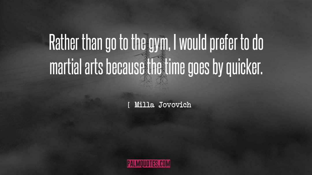 Time Goes By quotes by Milla Jovovich