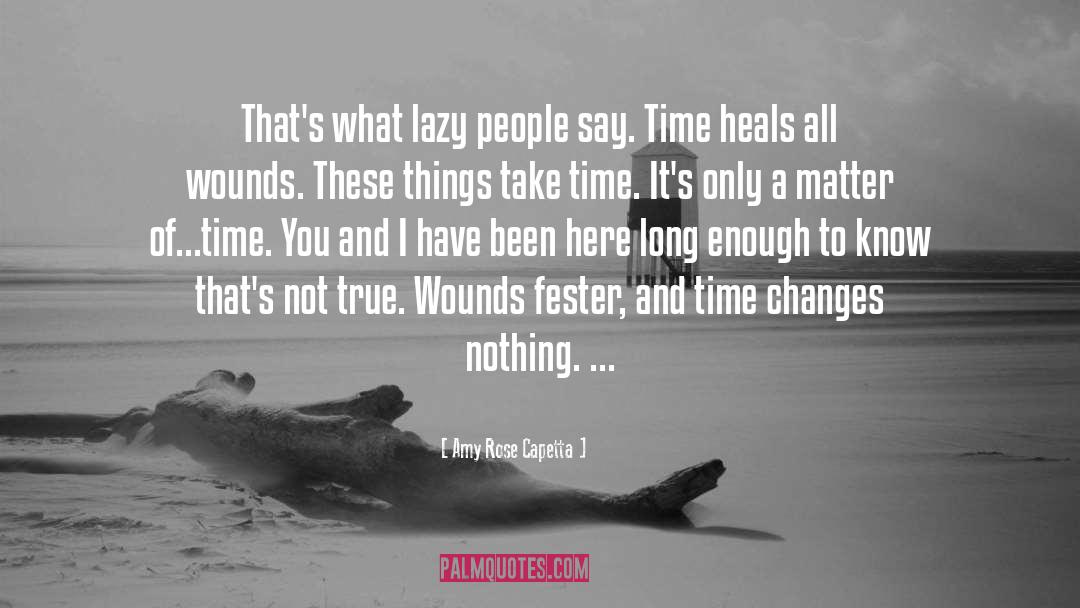 Time Heals quotes by Amy Rose Capetta