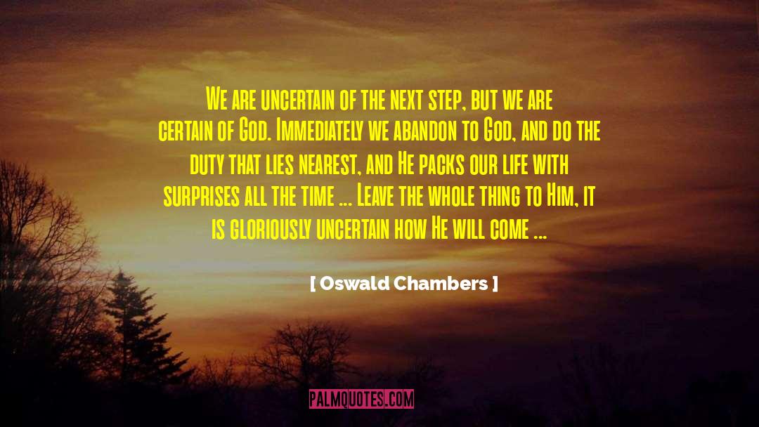 Time Is Of Essence quotes by Oswald Chambers