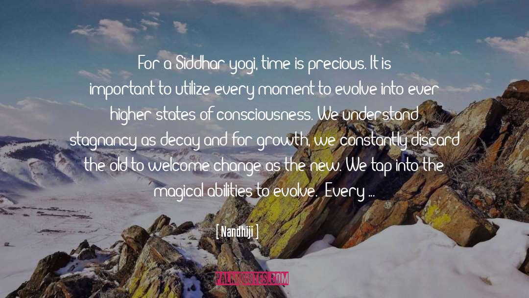 Time Is Precious quotes by Nandhiji