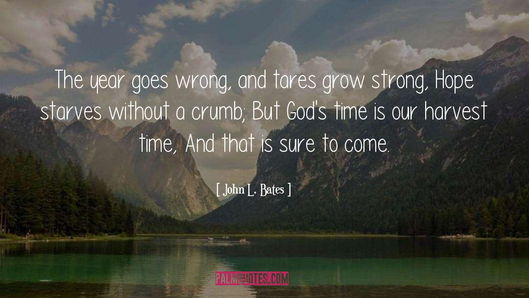 Time Is Precious quotes by John L. Bates
