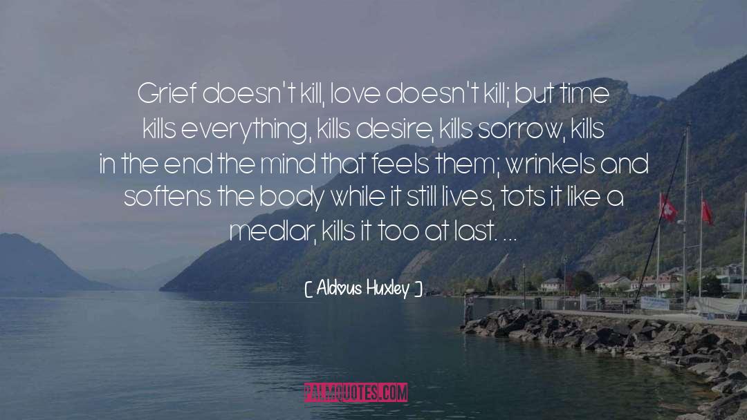 Time Kills Love quotes by Aldous Huxley