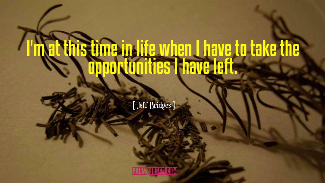 Time Left quotes by Jeff Bridges