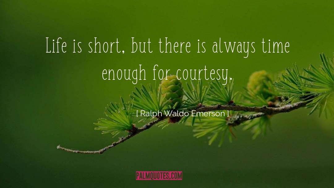 Time Life quotes by Ralph Waldo Emerson