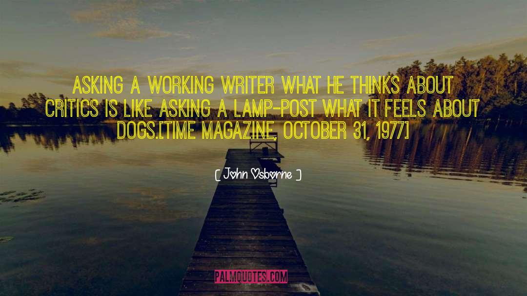 Time Magazine quotes by John Osborne