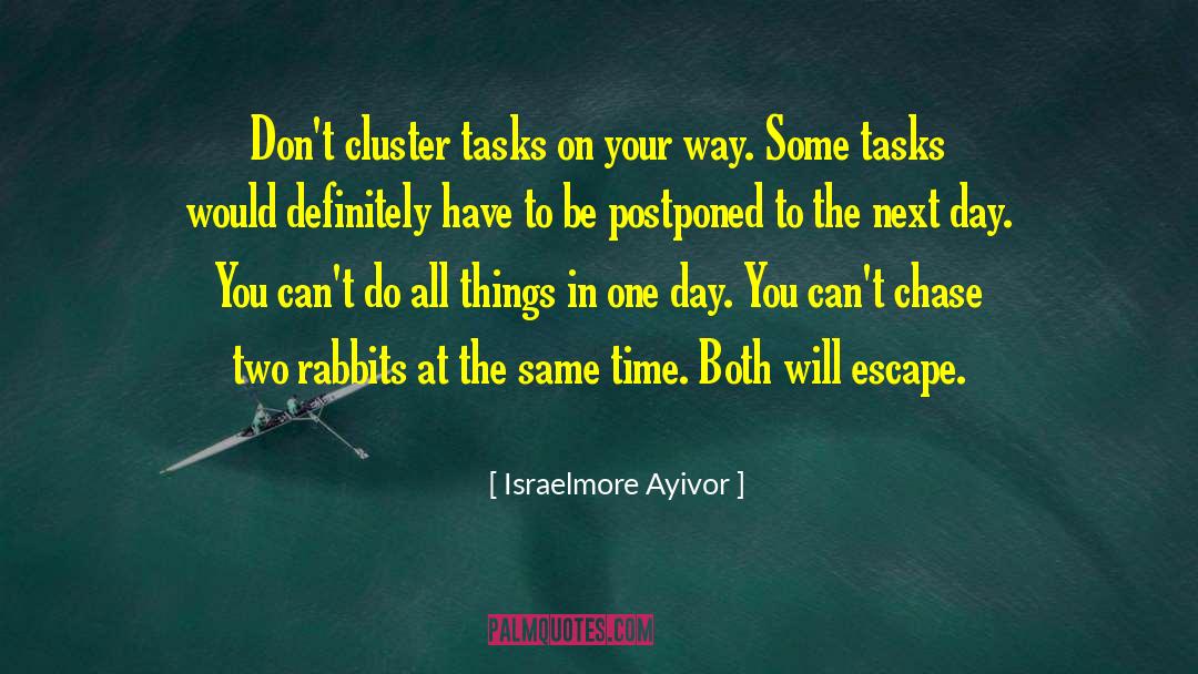 Time Management quotes by Israelmore Ayivor