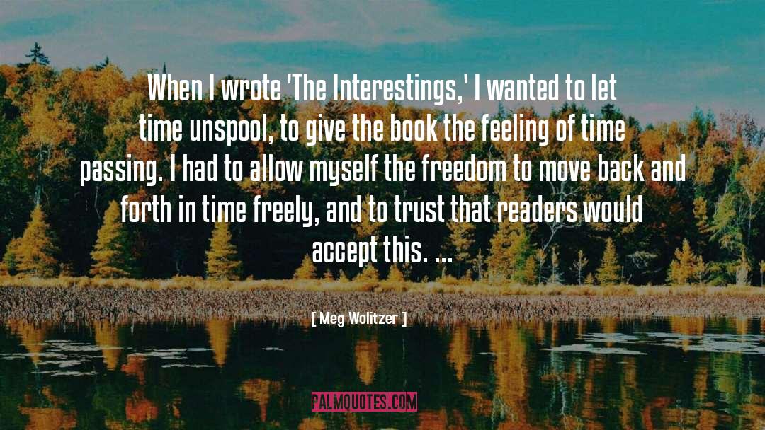 Time Passing quotes by Meg Wolitzer