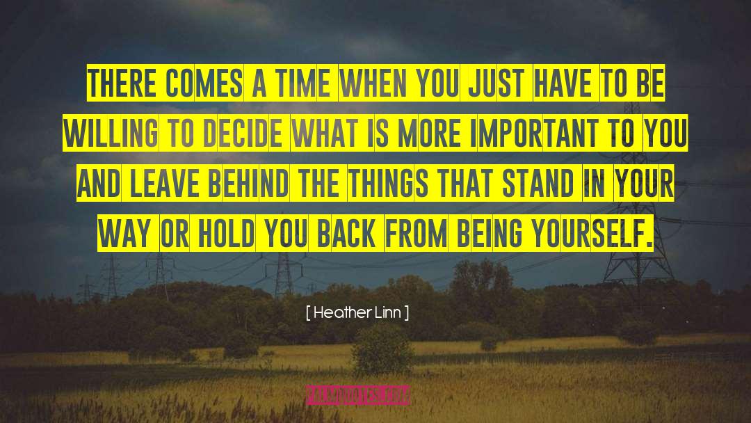 Time Patience quotes by Heather Linn