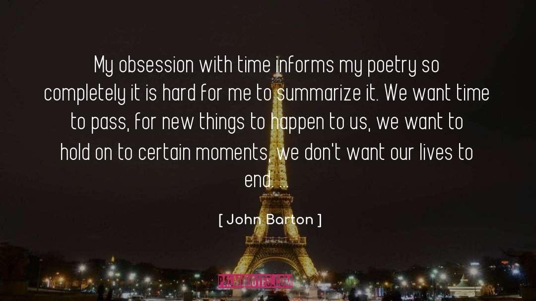 Time Poetry quotes by John Barton