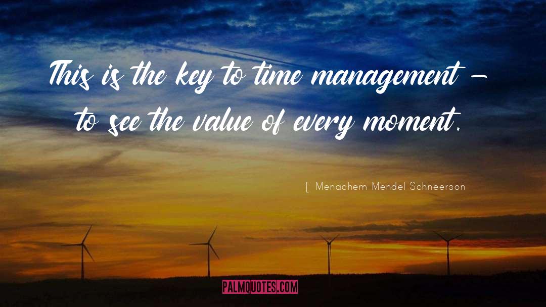 Time Value quotes by Menachem Mendel Schneerson