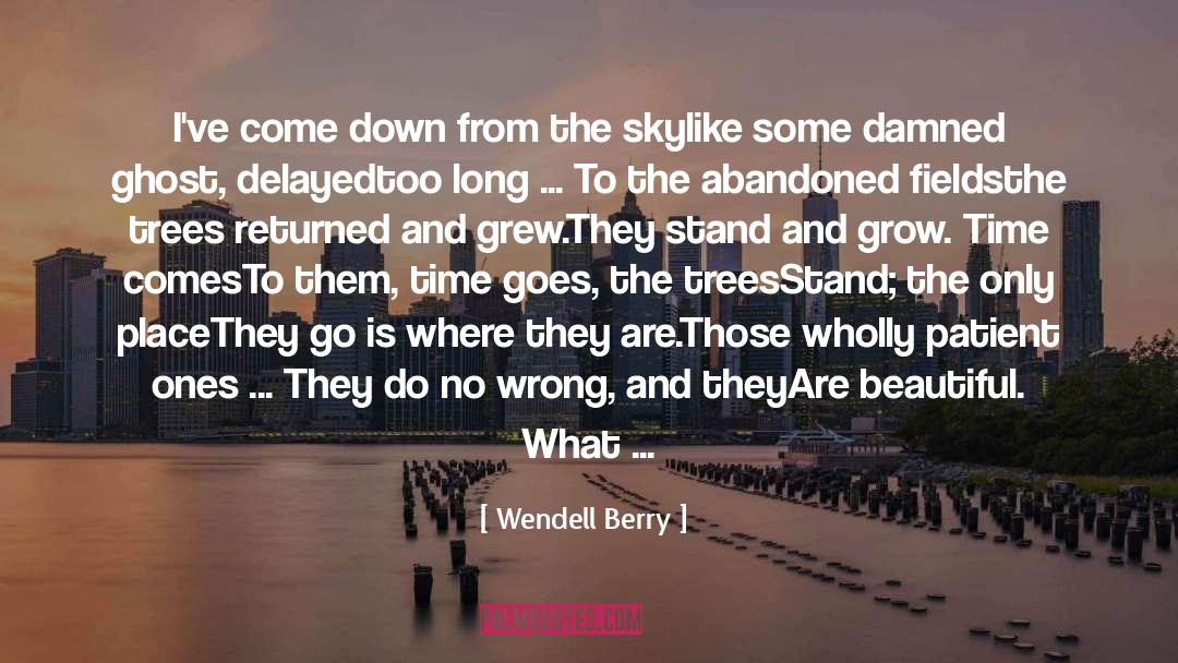 Time Wasting quotes by Wendell Berry