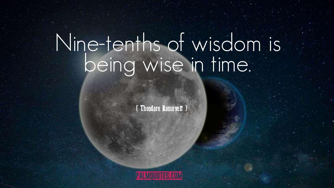 Time Wise quotes by Theodore Roosevelt