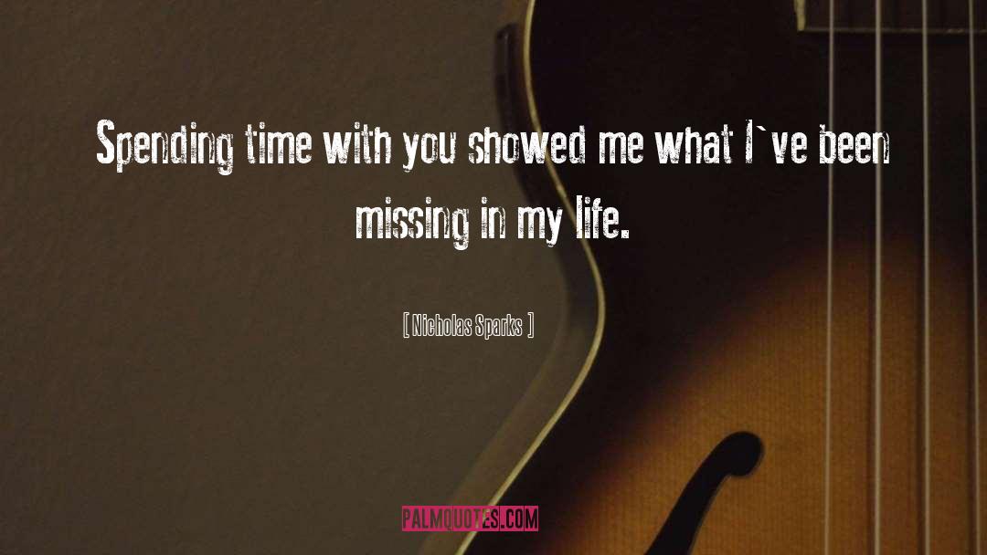 Time With You quotes by Nicholas Sparks