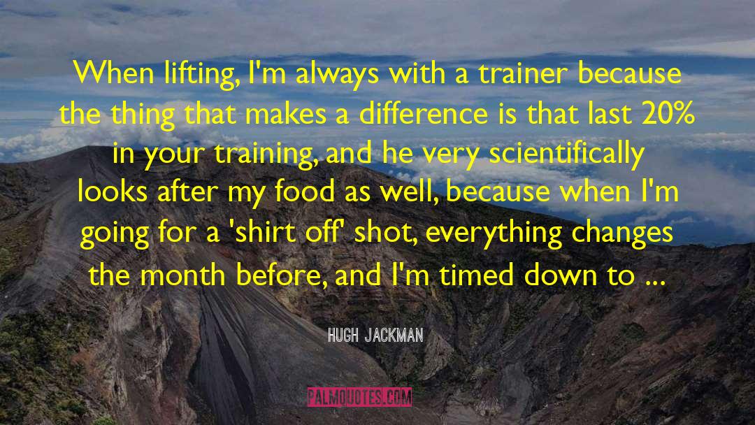 Timed quotes by Hugh Jackman