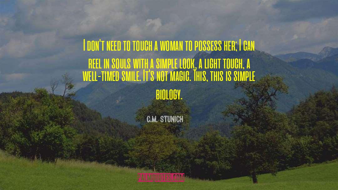 Timed quotes by C.M. Stunich