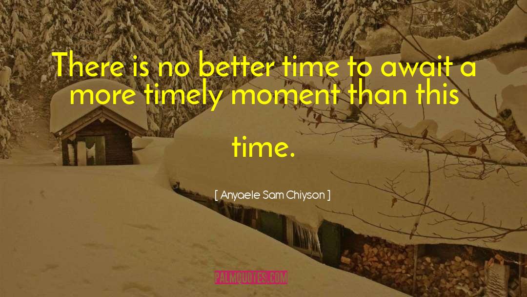 Timely quotes by Anyaele Sam Chiyson