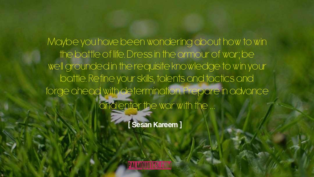 Timing Is Everything quotes by Sesan Kareem