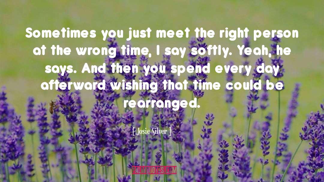 Timing Is Everything quotes by Josie Silver