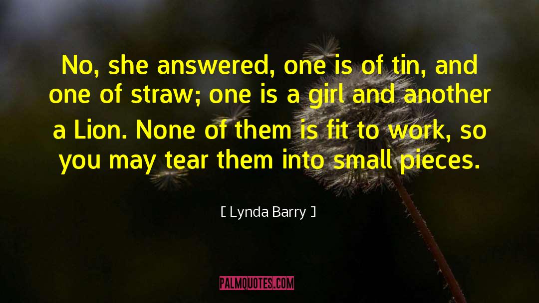 Tin C3 Baviel quotes by Lynda Barry