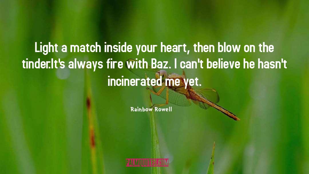 Tinder quotes by Rainbow Rowell