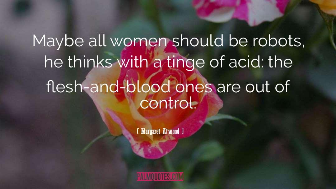 Tinge Floral quotes by Margaret Atwood