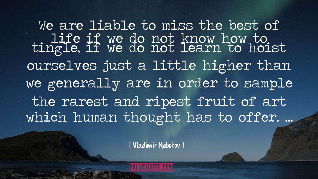 Tingle quotes by Vladimir Nabokov