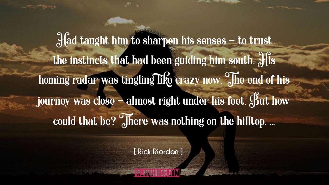 Tingling quotes by Rick Riordan