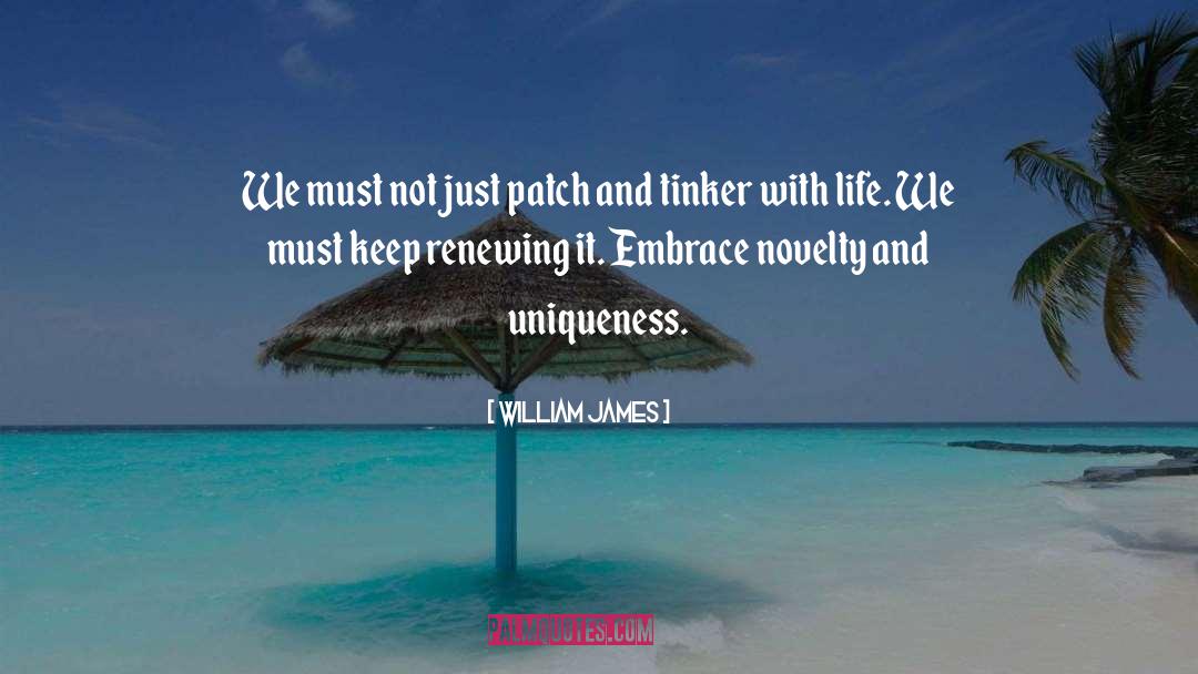 Tinker quotes by William James