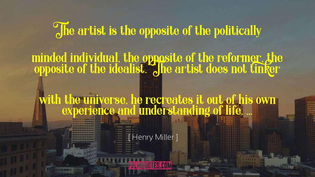 Tinker quotes by Henry Miller