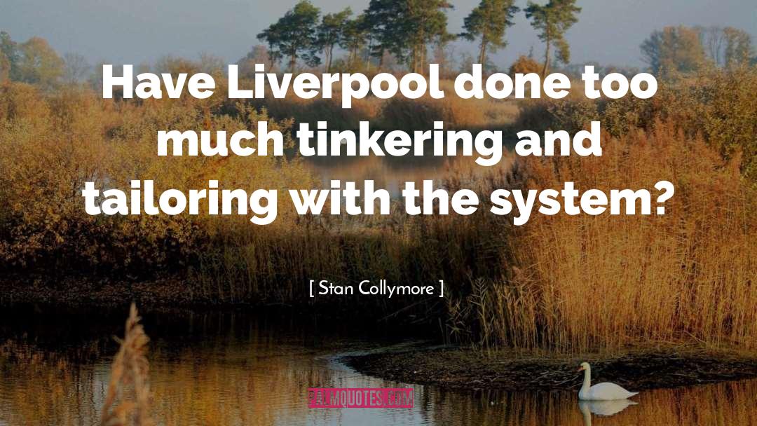 Tinkering quotes by Stan Collymore
